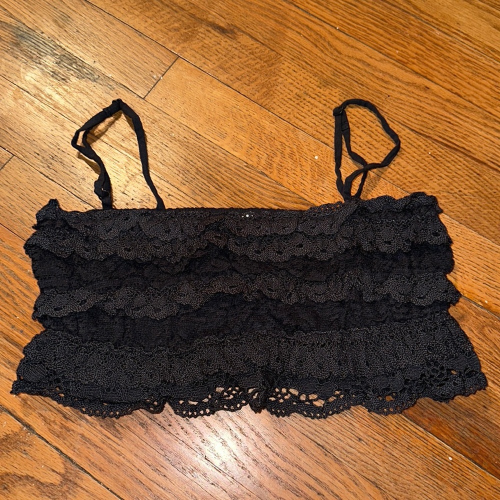 Navy blue crop top